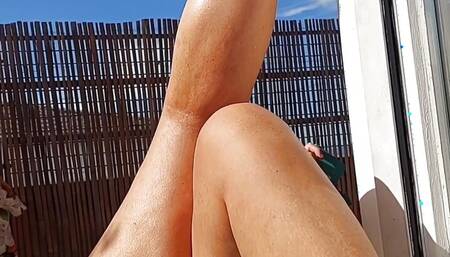 Sexy Naked Outdoor Posing and Feet Sex