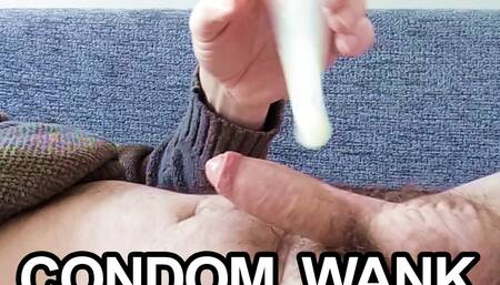 Cum In Condom Wank Off Session - Horny as Fuck watching gay,bi, tranny porn