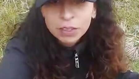 public roadside handjob and sucking