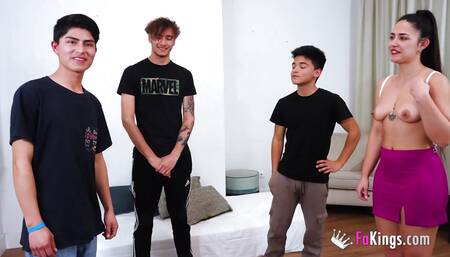 Nuria Millan Has No Limits! O.o She Completely Wrecks Several Dudes at Her Gangbang