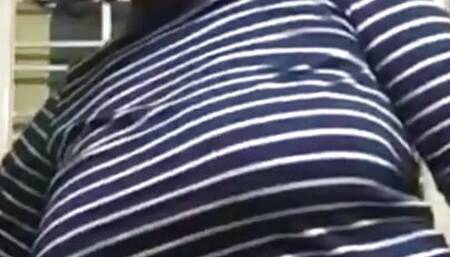 Desi Big Boobs Women Playing with her Big Breast and Nipples