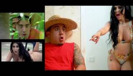 Horny Gardener Perving On Latina Valerie Kay's Amazing Big Ass