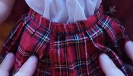 Dumb slut sex doll gets fucked by huge cock and creampied