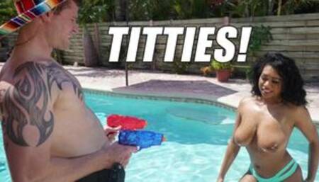 Busty Ebony Hottie Katt Garcia Taking Dick On BTRA