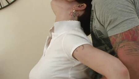 Miss Trix is Luke's Hardy tattooed redhead stepsis and he
