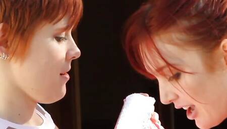 Two redheads Lily Cade and Veronica Ricci