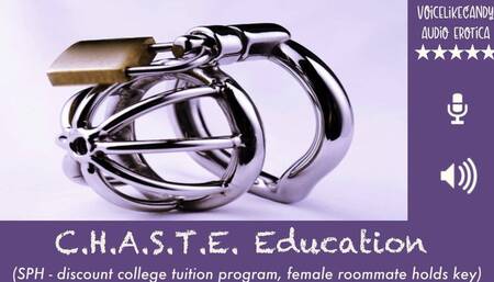 CHASTE Education Program [Strangers] [SPH] [Penis Cage] [JOI] [4 Year Chastity Contract] [Femdom Roommate]