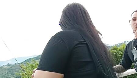 My Stepniece Waits for Me at the Lookout to Fuck Me