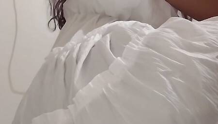 Hot white dress girl sneha Photoshooting Of  Busty Beauty Ends With The Photographer Stripped