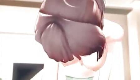 Housewife Fucks Husband In 3D Anime