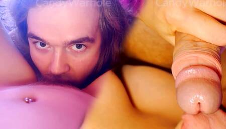 Female POV - real homemade gonzo female gaze ????bj, cuni, missionary sex