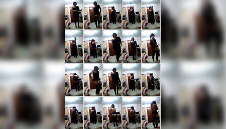 Joselynne Cd In Nigth Dress With Stockings And Heels Cam Part 1