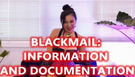 Blackmail: Information And Documentation - Mz Kim Asian Goddess Manipulation Slave Training Verbal Humiliation WMV