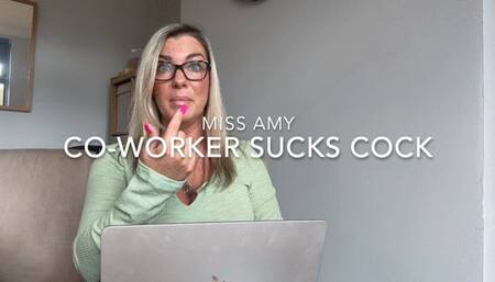 Co-Worker Sucks Cock