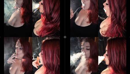 Chain Smoking Marlboros, two different views