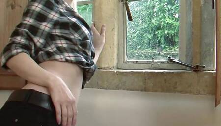 Nesty, blonde young skank & Seth Strong, muscled fat cock