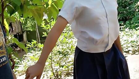 18 year old student fuck in public by trike driver