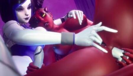 Sexy Robotic Cyborg Girl Fucks Succubus with her Futanari Fat Cock Subverse