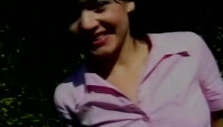 Beautiful dark-haired doll enjoys anal fuck