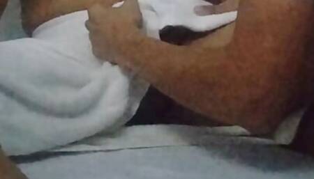 My gay friend loves sucking my nipple