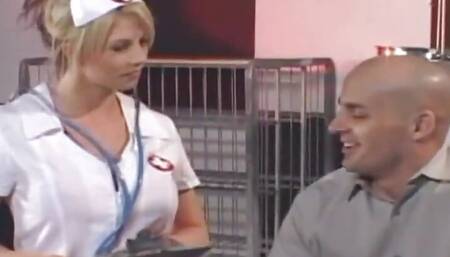 Horny Nurse Takes Monster Anal