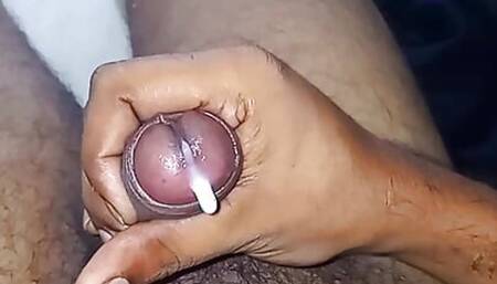 Sissy Gauri cums own face