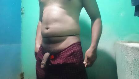 Solo pumping in washroom in my house