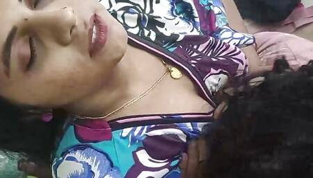 Vaishnavy sexy nighty ass kissing and ass grab by Sharun Raj, Mallu hot couple ass lick, kiss and ass grab with face on ass