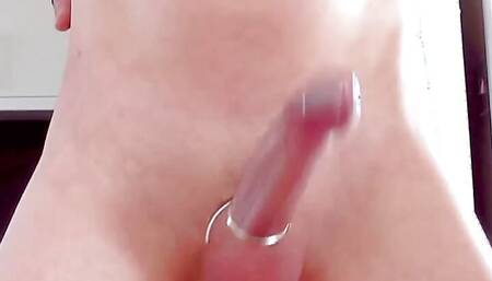 Remasturbated Cockrings and Cum in the Kitchen with Slowmo Cum