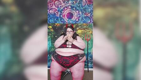 Devil Eats Subway Happy Halloween