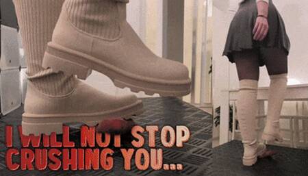 I Will Not Stop Crushing You Until I Hear the Safe Word! White Combat Socks Boots (Double Slave Version) - TamyStarly - Cock Balls Crush Trample, Shoejob, CBT, Bootjob, Stomping