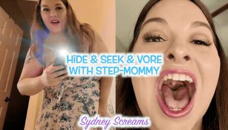 Hide & Seek & Vore with Step-Mommy - Step-Mom Sydney Screams Shrinks You Down Before You Play a Game Together - 1080 mp4