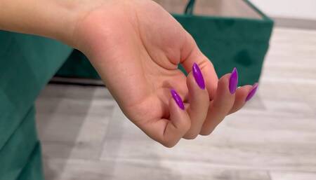 Boy turns girl into real doll by snapping fingers (hand fetish) (custom video)