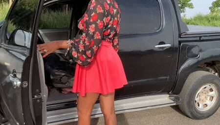 The QUEEN CRUSHING Items With Her Pickup In Stilettos