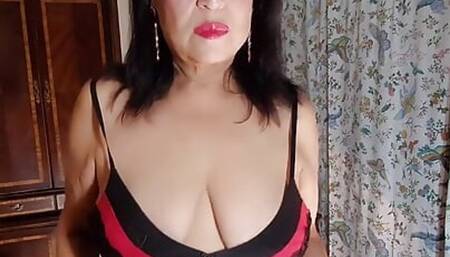 Soiling My Granny Whit Cotton Panty with My Hairy Pussy Juices as Panty Is Going to Mr. L Mr