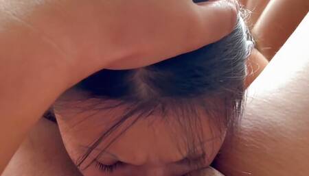 My hot threesome with my two slave girls POV