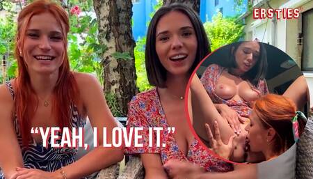 Ersties - Hot Ladies Clemence & Eve Have Risky Public Lesbian Sex