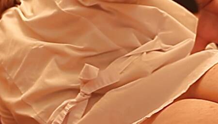 Horny Russian babe fucks a boy in a hotel