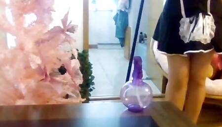 Innocent Asian Submissive French Maid Slave Gets Trained by Her Master