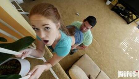 Cute Redhead Tests Tiny Pussy