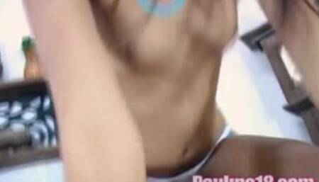 Paulina 18 Teasing and Fingering in Dining Table