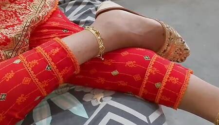 Beautiful Punjabi wife gets angry with her husband