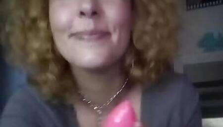 Placing the Plug in My Ass Very Slowly so You Can Put It in My Pussy While You Play with It
