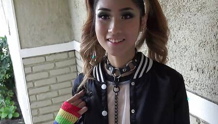 Asian Chick Eva Yi Loves That Blonde Big & Rough Dicking!