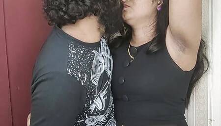 Vaishnavy transparent top navel lick by Sharun Raj, Mallu girl hot navel lick, Girl in transperent dress, Mallu wife hot look