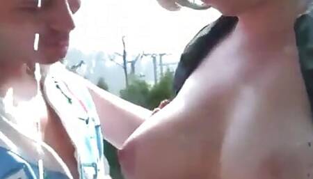 After a Busty Blonde, You'll Surely Be Cleaning Cum off Your Windows.