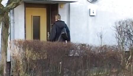 An amateur German doll eats cum after a hard fuck