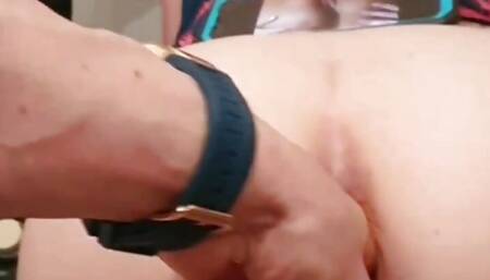 Vends-ta-culotte - Sextape of a French amateur couple with a beautiful redhead MILF sucking a cock and then getting her pussy fingered