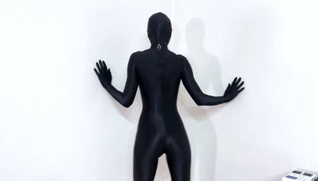 Steffi in Black Zentai Suit