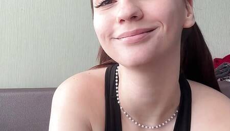 A College Girl Sucking Dick and Taking Cock in Her Pussy, It's so Embarrassing